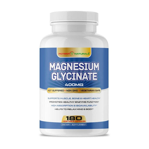 Image of MAGNESIUM Glycinate 400mg - Potent Naturals