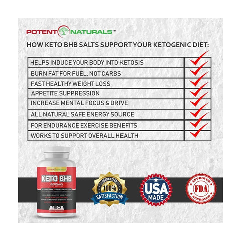 Image of KETO BHB Ketogenic Rapid Fat Burner - Potent Naturals