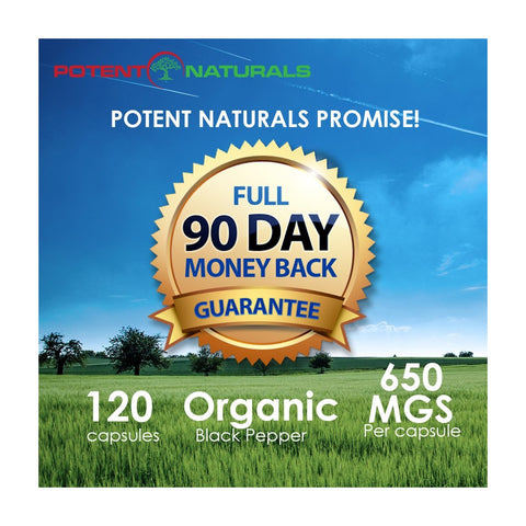 Image of Organic ASHWAGANDHA With Organic Black Pepper - Potent Naturals