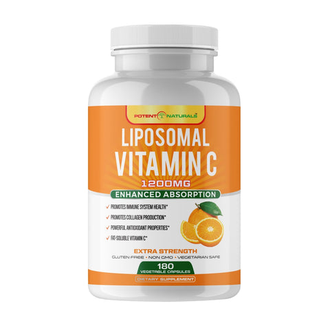 LIPOSOMAL Vitamin C High-Absorption 1200mg - Potent Naturals